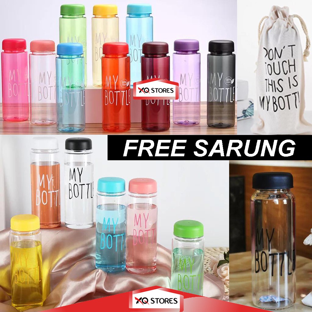 MY BOTTLE BOTOL  AIR FREE SARUNG  KAIN BOTOL  MINUM  500 