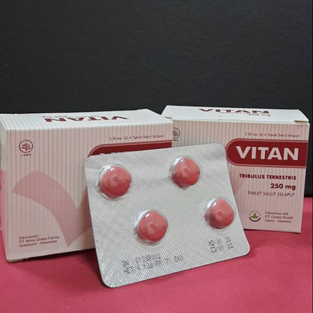 VITAN Tribulus Terrestris 250mg. Satu strip isi 4 tablet