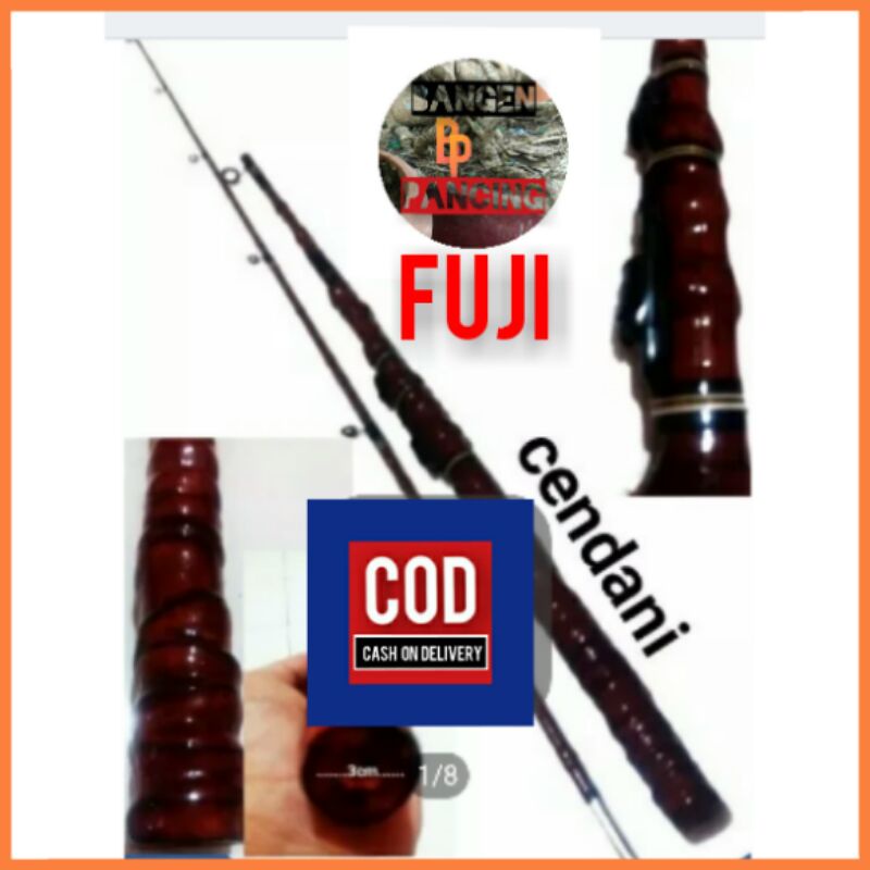 Joran Pancing Fiber Solìd Reflika Cendani Ring Fuji Guide 180cm