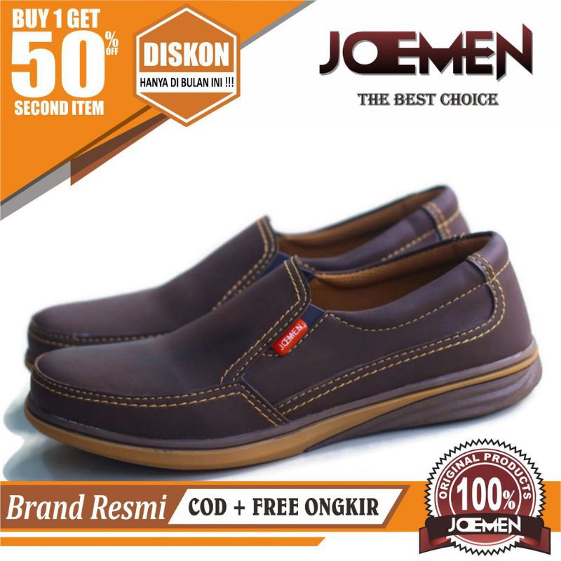 JOEMEN Sepatu Kulit Casual Pria Kantoran Terbaru  Kekinian Keren / Sepatu Kerja Pria / Spatu Pria