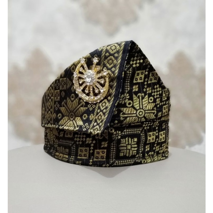 TANJAK MELAYU FULL SONGKET IKAT OMBAK PASANG ORNAMEN KHAS MELAYU KUALITAS PREMIUM BUDAK MELAYU RIAU