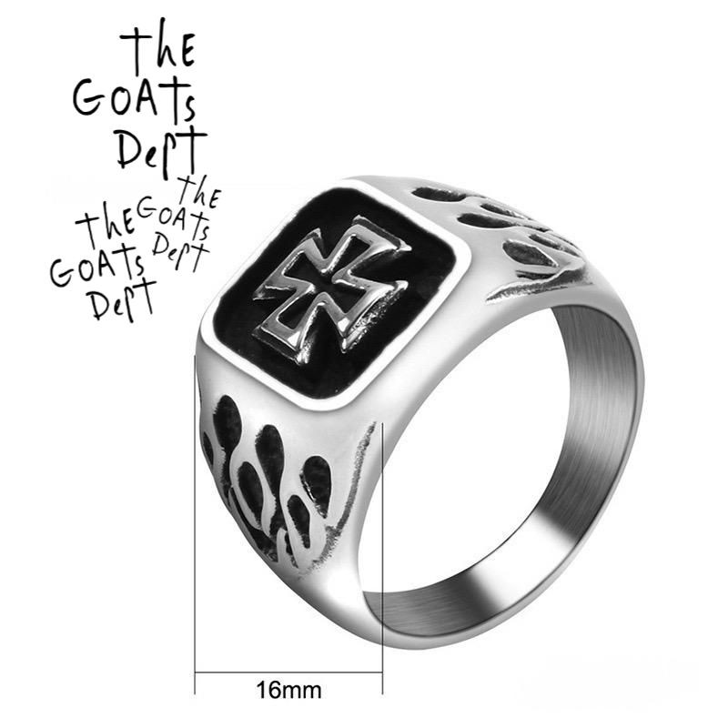 Grosir (SSC) The Goats Dept - Chrome Flame Ring Original Premium Termurah