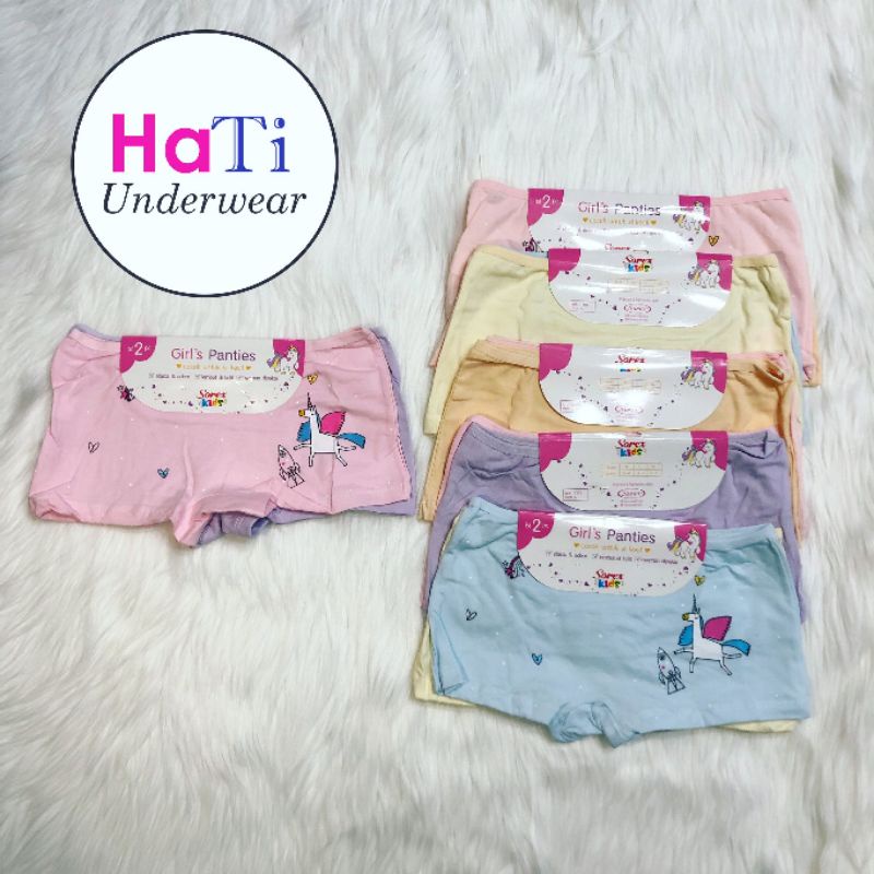 Sorex Kids 1302 - Celana Dalam CD Anak Perempuan - Unicorn - isi 2
