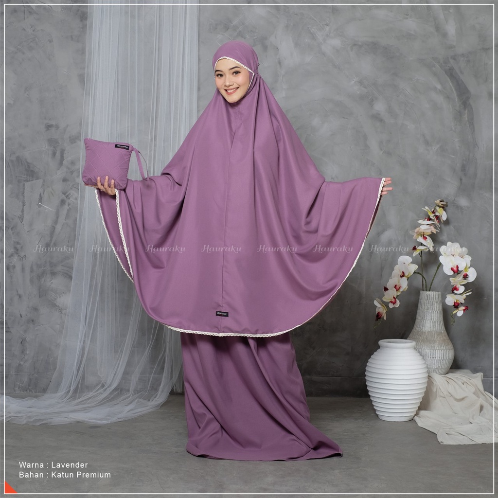 Mukena Dewasa 2 in 1 Katun Premium Traveling