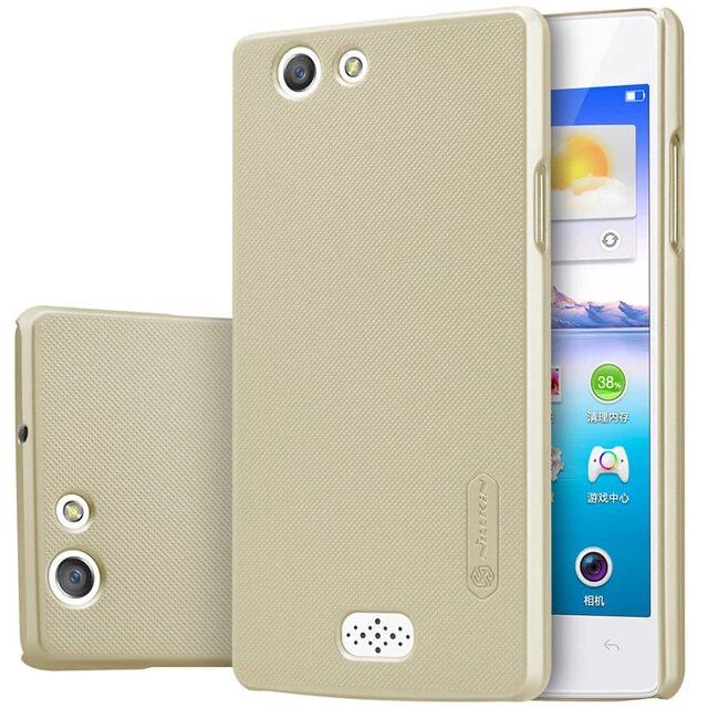 OPPO NEO 5 NILLKIN HARDCASE FROSTED SHIELD ORIGINAL COLOUR GOLD