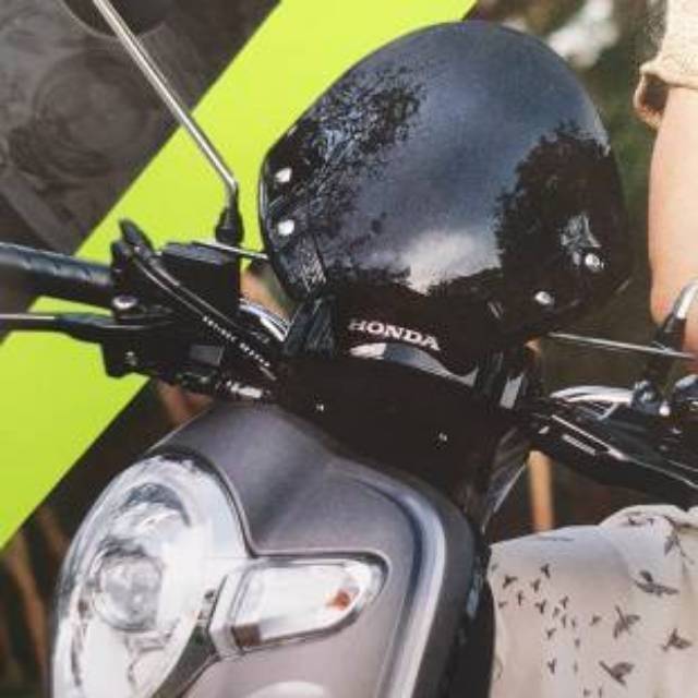 Winshield SCOOPY merk TGP ASLI 100% ORIGINAL winsil Scopy Yamaha Fassio Fazzio Fazio ORI Visor Scopi