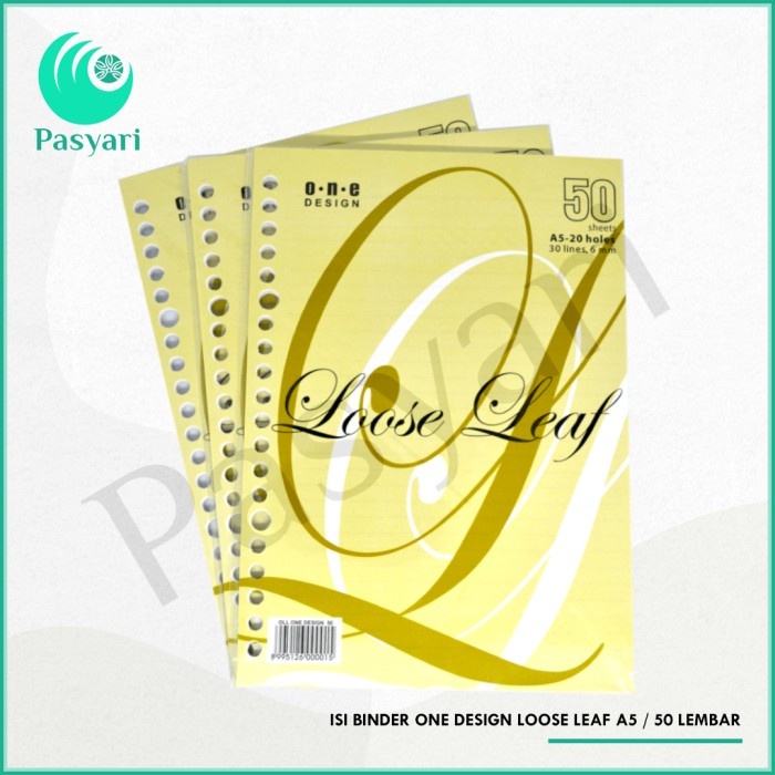

Isi Binder One Design Loose Leaf A5 50 lembar
