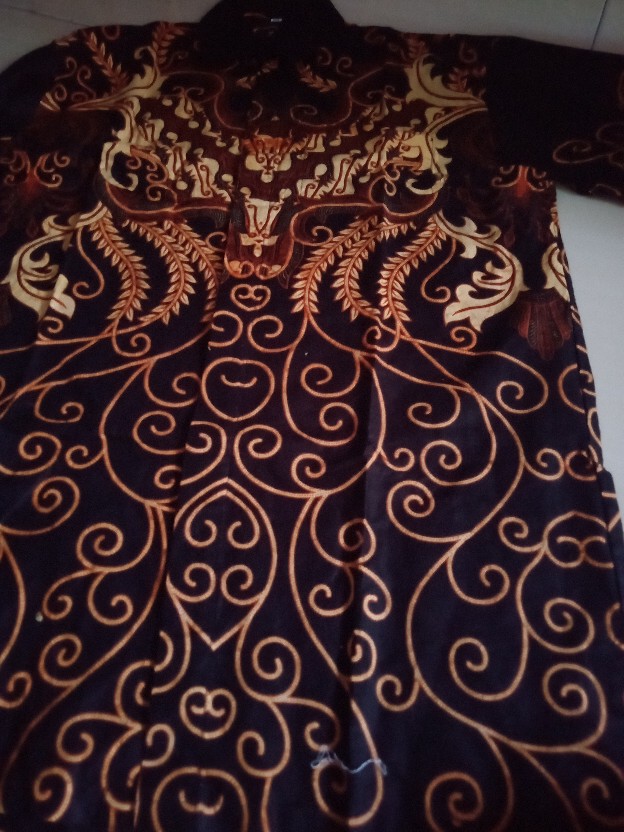 Batik Pria Size M L Xl Xxl  Bswart Batik Hrb026 Kenongo Hem Panjang Padi