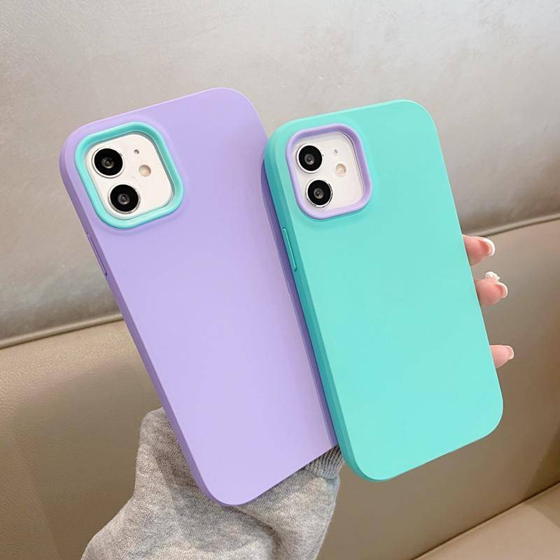 Casing Soft Case Silikon Matte Shockproof Warna Permen Untuk iPhone 13 / 12 / 11 Pro MAX / X / XS MAX / XR / SE / 2022 2020 / 7 / 8 + Bumper