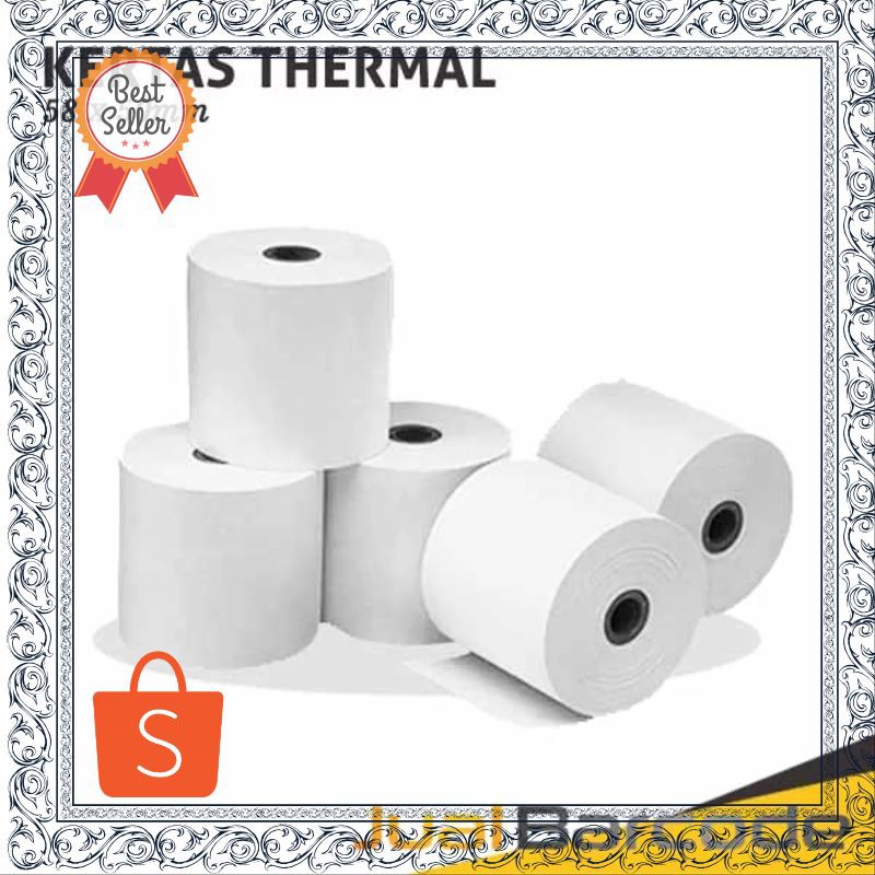 

Termurah KERTAS THERMAL 58 X 48 mm - Roll Kertas Kasir Thermal Terhot