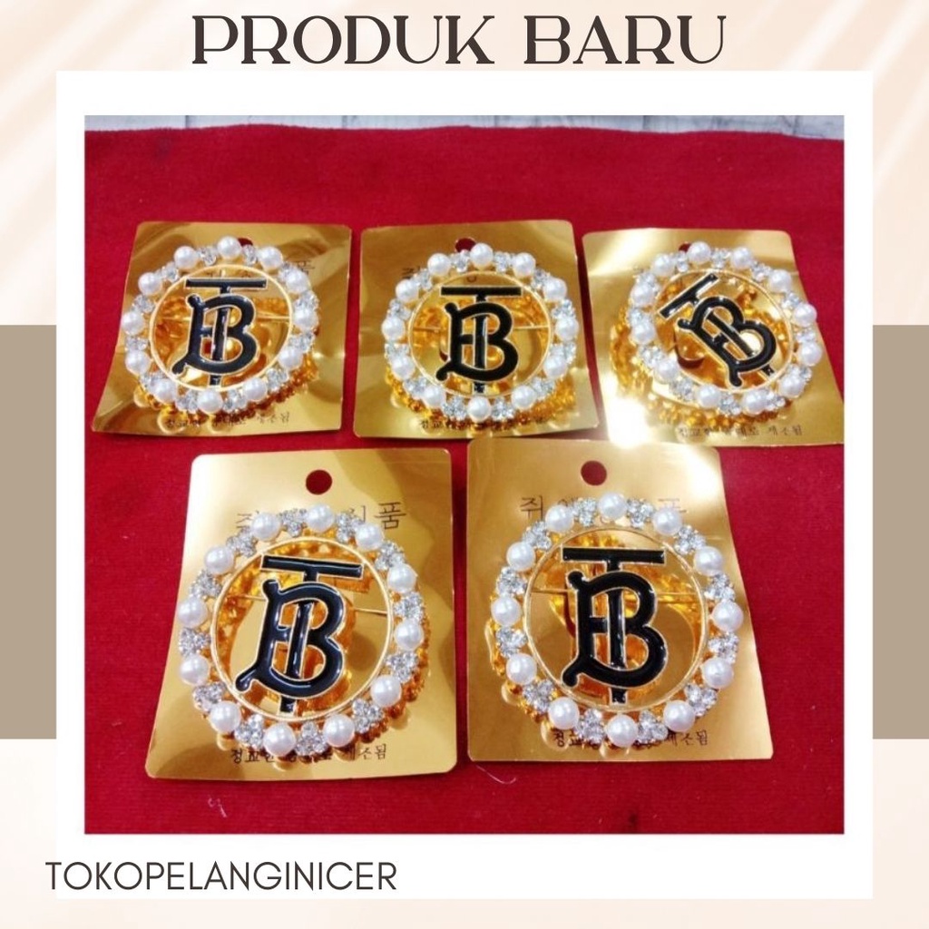 Bros Hijab Button Bros Dada - Bross Baju Peniti Jilbab Brooch Murah Model Logo BT Kekinian