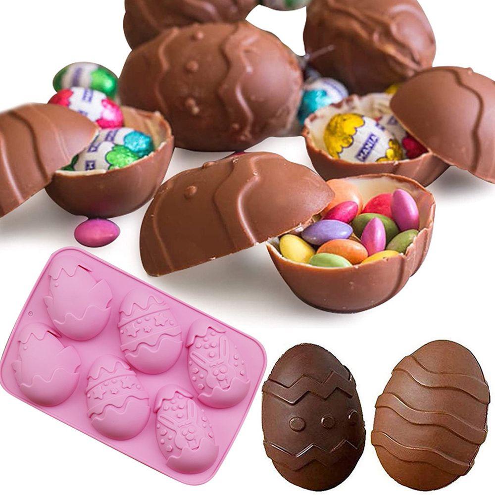 Solighter Easter Mold Rabbit Baking &amp; Pastry Tools Cetakan Silikon Happy Easter Kelinci Lucu