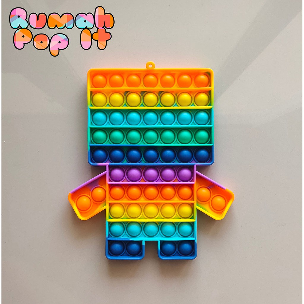Pop It Fidget Toys JUMBO DANBO RAINBOW 