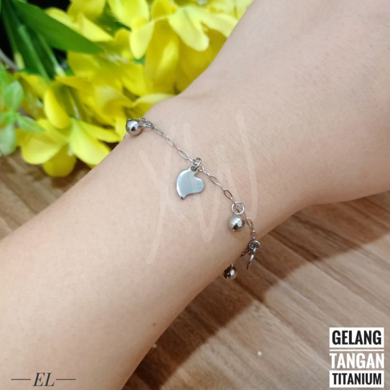 Gelang Jurai Titanium Silver G07017