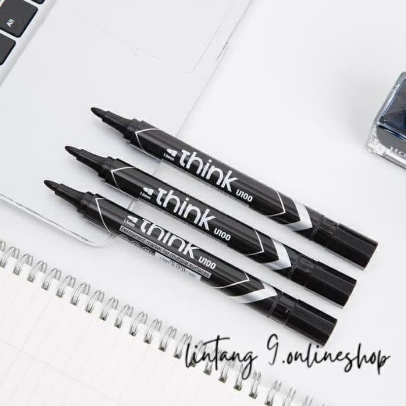 Jual Spidol Deli Hitam/Black Dan Merah Permanent Shopee Indonesia