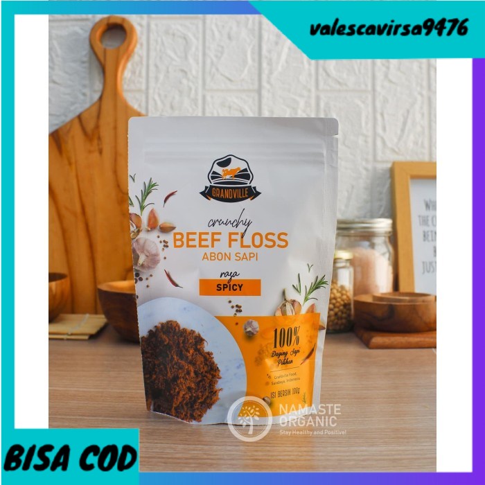 

⭐BISA COD⭐ GRANDVILLE - ABON SAPI CRUNCHY SPICY 100GR
