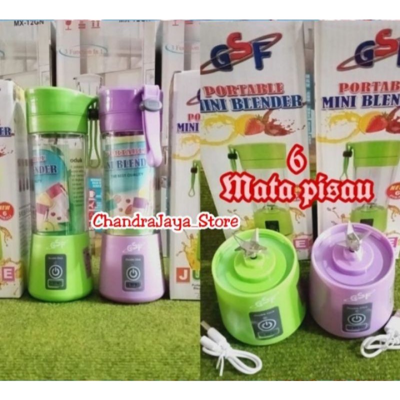 blender portable gsf 6 mata pisau