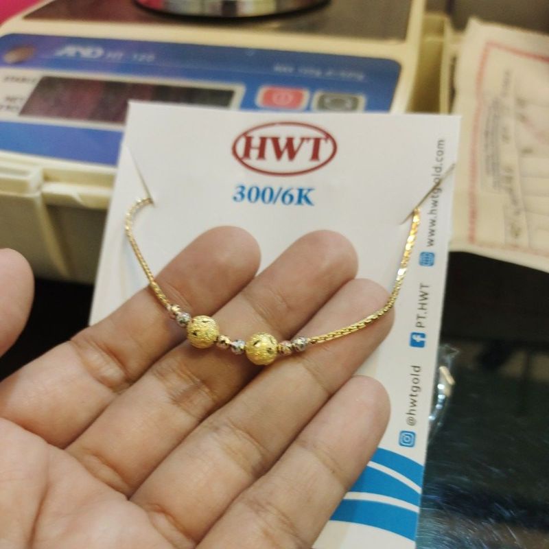 gelang serut model bola2x emas 3 warna(hwt 300)