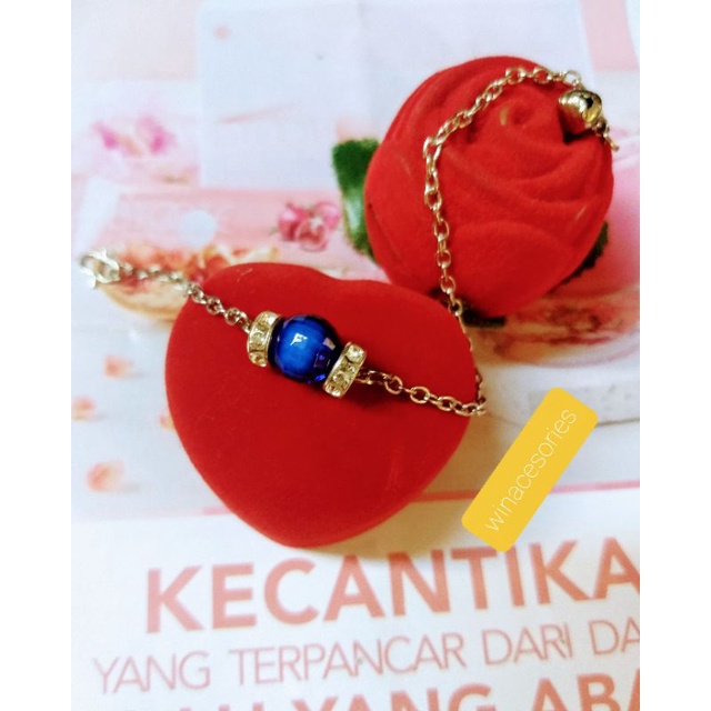 Gelang Tangan wanita stainlis, perak silver