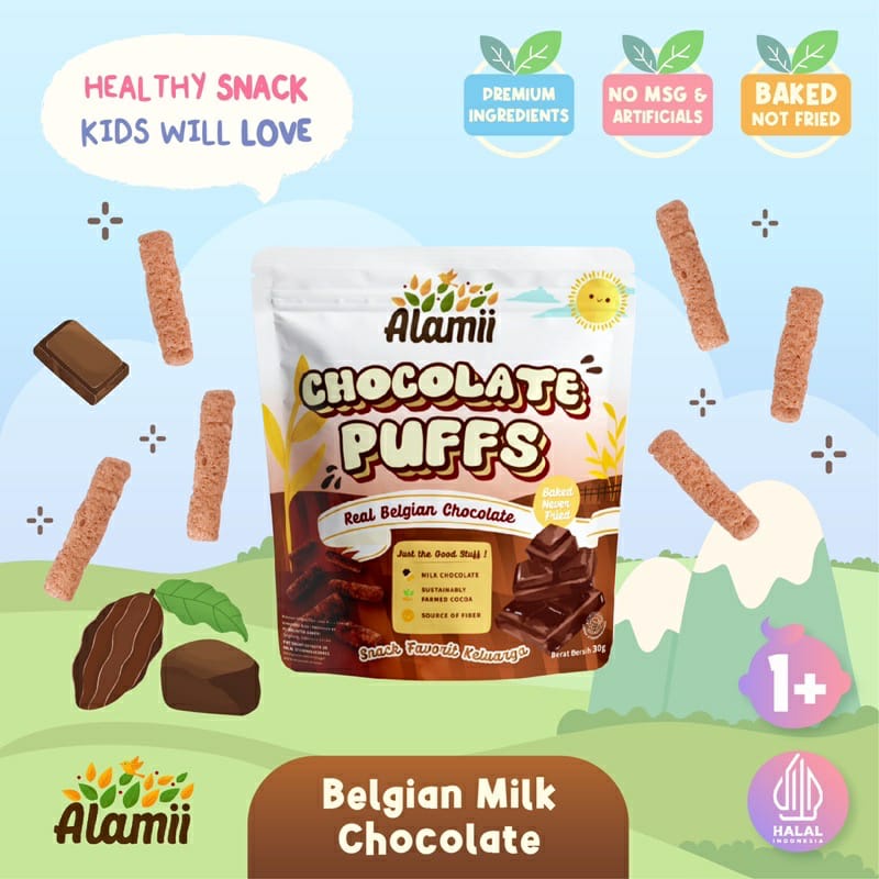 PROMO!!! BELI 3 GRATIS 1 JAM TANGAN ANAK  Alamii puff snack 25g  - (Snack/Cemilan bayi dan anak)