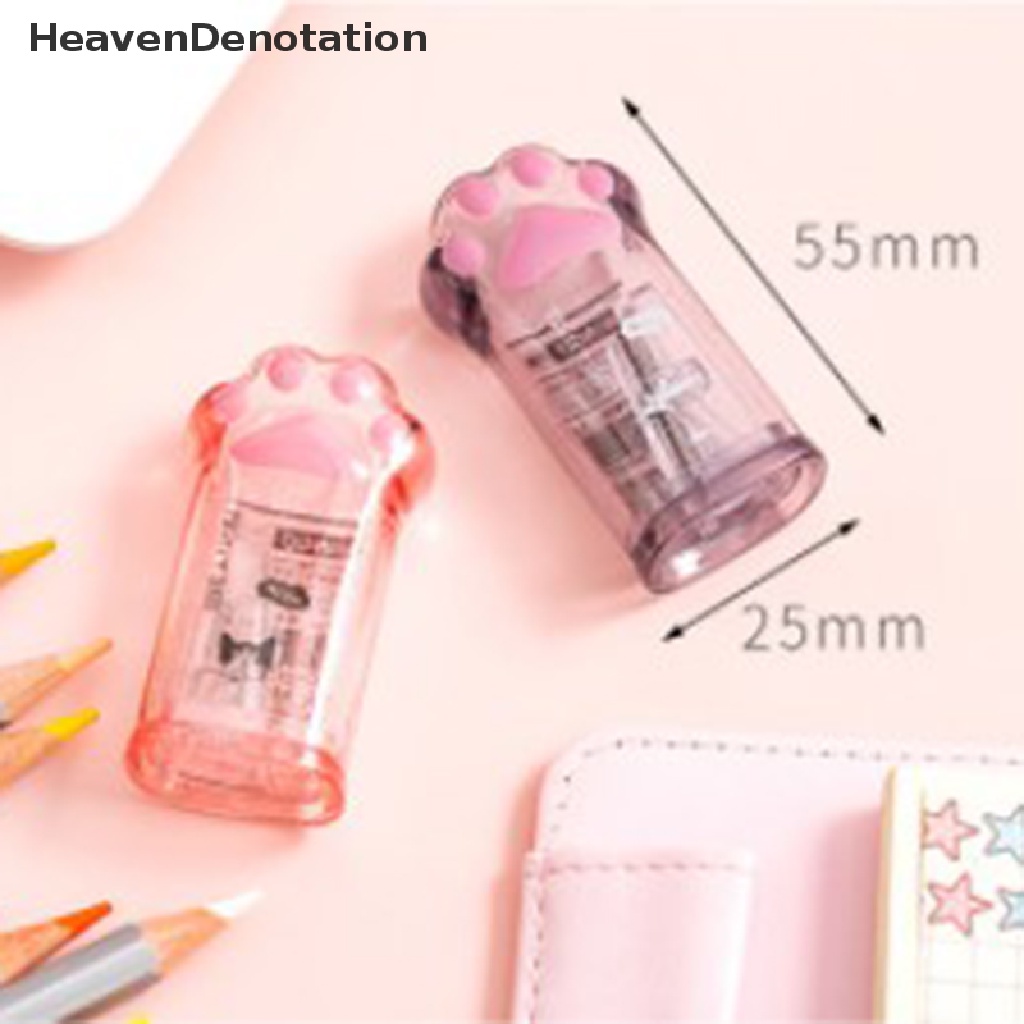 [HeavenDenotation] Cute Cat Paw Pencil Sharpener Kawaii School Supplies Student Prize Kids Gift