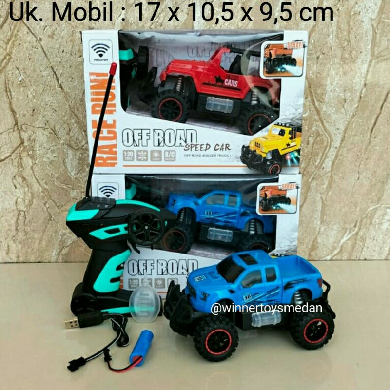 Mainan Mobil Rc jeep spray / Mobil remote asap / jeep remote