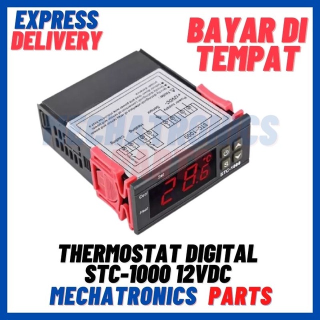 [MDL-9053] THERMOSTAT DIGITAL STC-1000 12VDC SUHU TEMPERATURE CONTROL