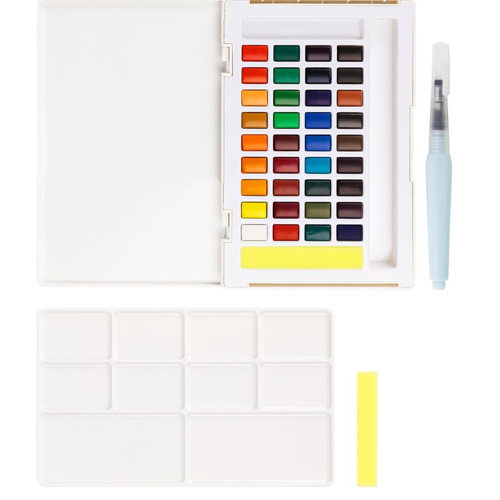 

COD Deli Watercolour Paint / Cat Air Padat 24/36 Warna, Kemasan Kotak 73889 73890 (ART. 55)