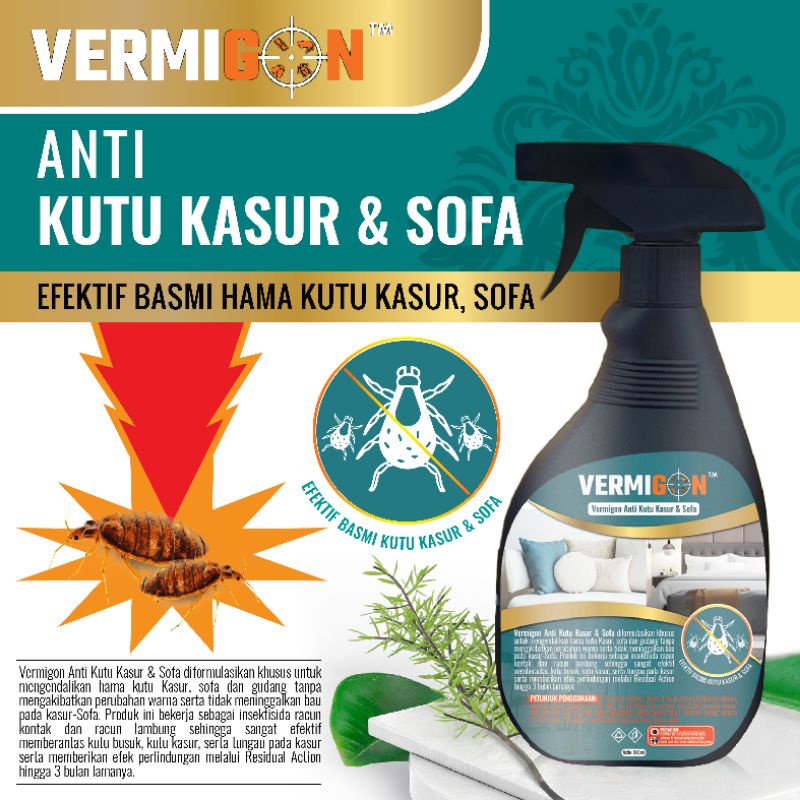 Vermigon Anti Kutu Kasur & Sofa / Pembasmi Kutu Kasur