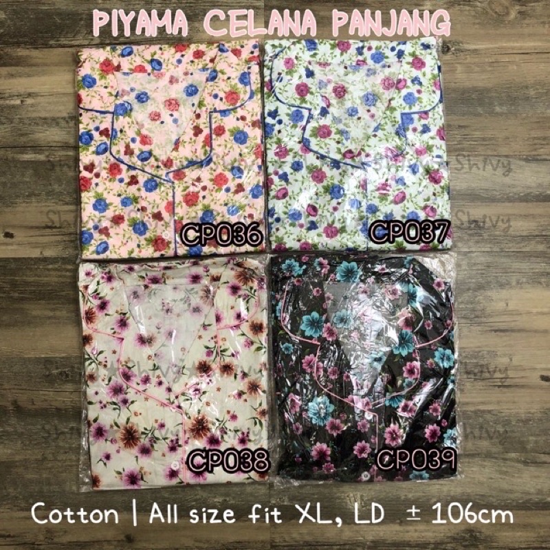 [BEST SELLER] SET PIYAMA CELANA PANJANG WANITA DEWASA PIYAMA LUCU PIYAMA MOTIF MURAH PIYAMA KATUN