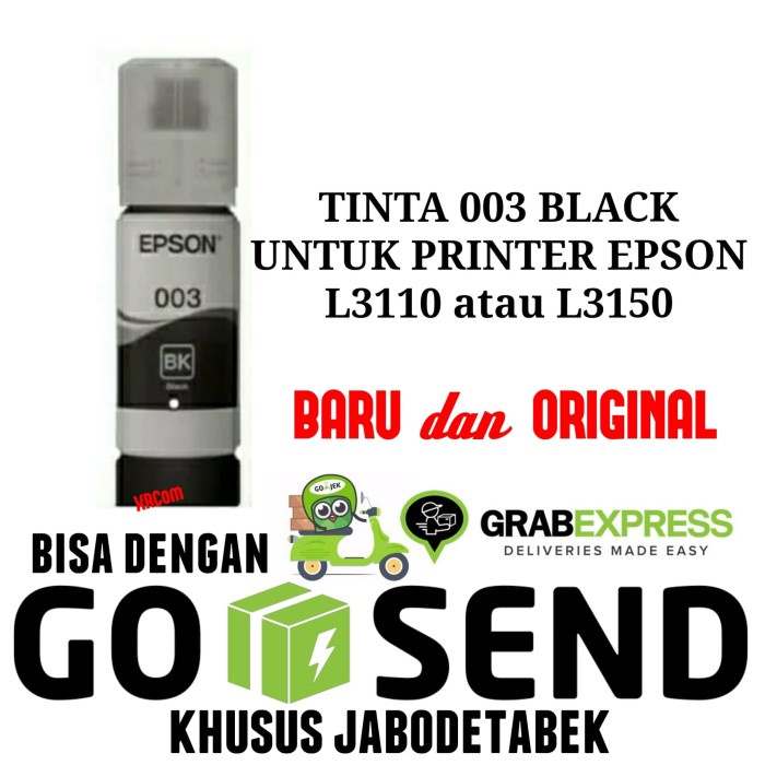 Tinta Printer Epson 003 Untuk Printer Epson L3110 L3150 Murah