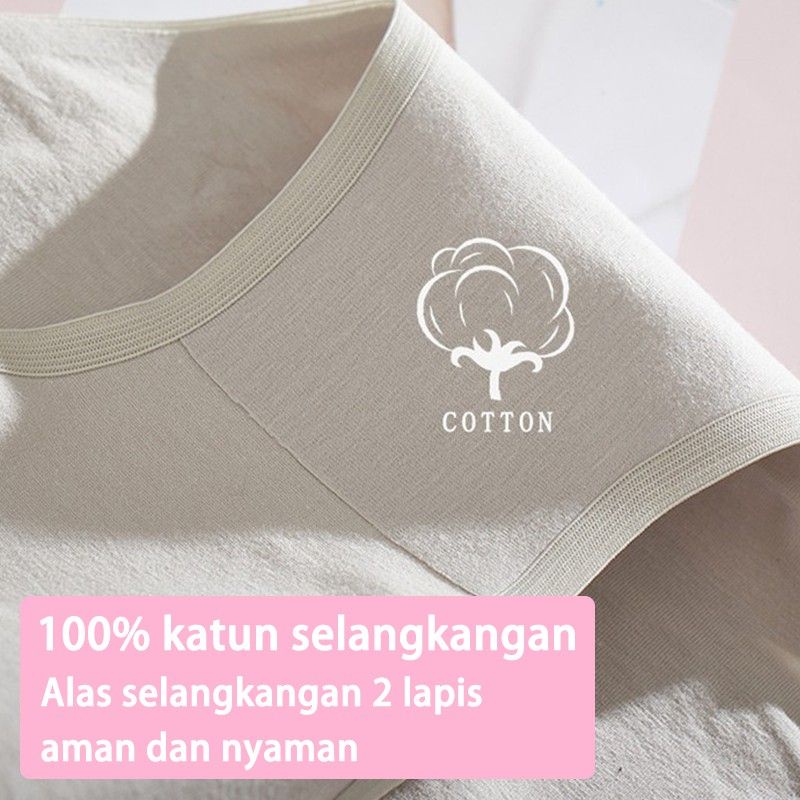 TF Celana dalam wanita katun 100% polos bahan halus berkualitas cd SEAMLESS