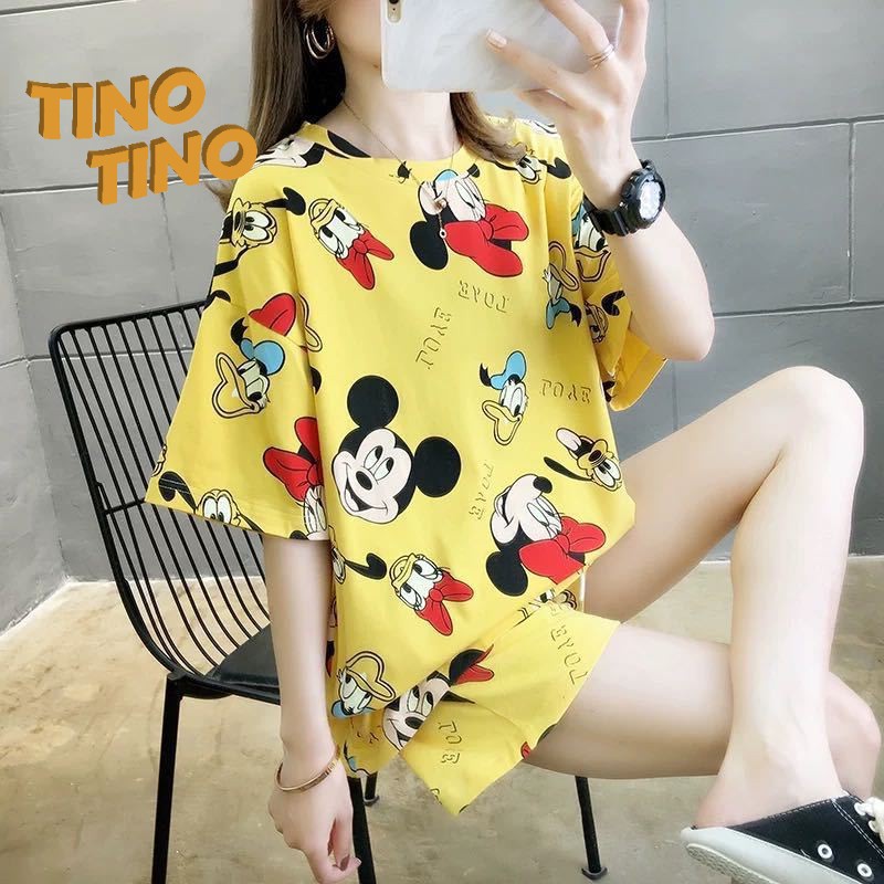 CJSW-S TINO TINO Baju Tidur Piyama Set Pendek Berbagai Macam Motif