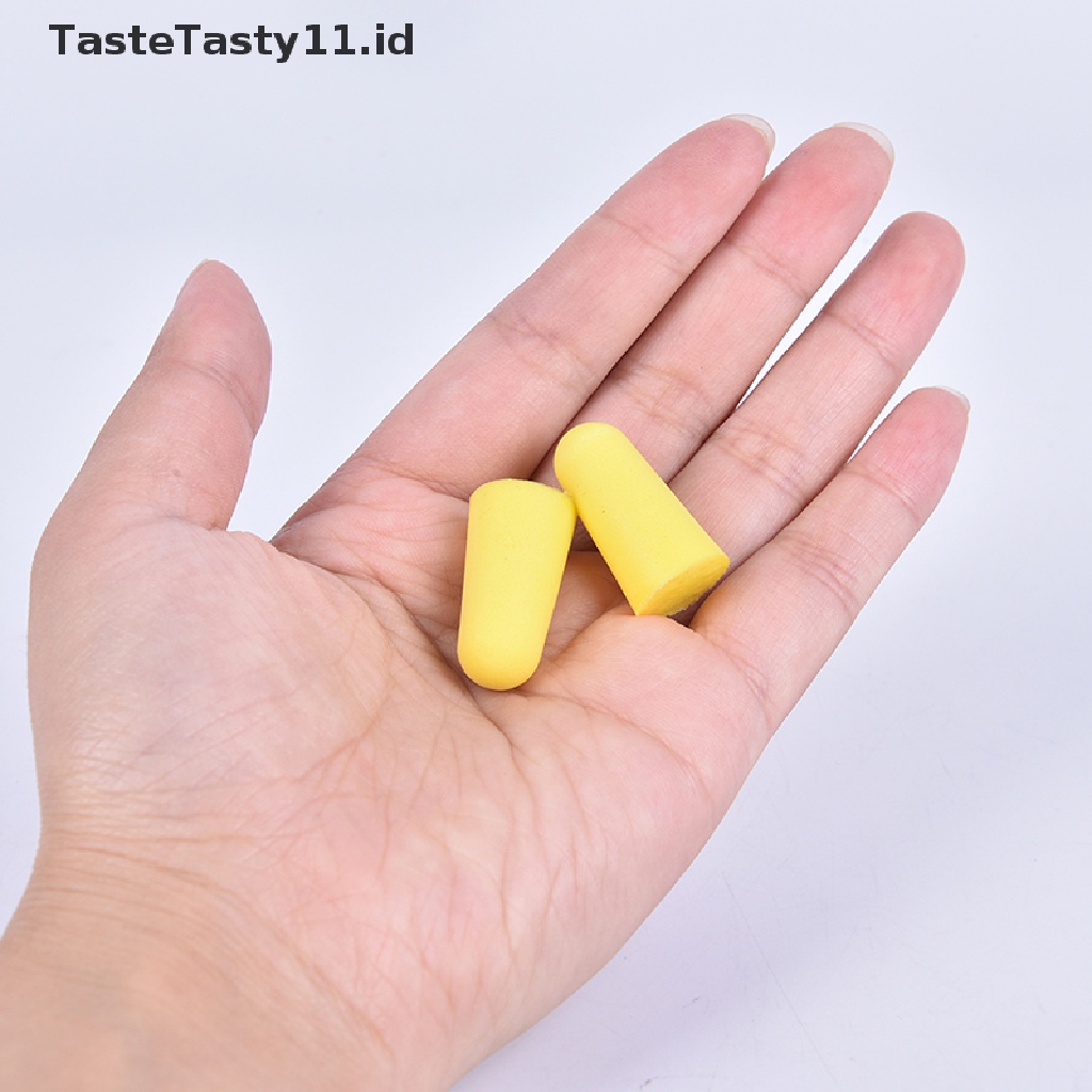 (TasteTasty) 5 Pasang Earplug Busa Peredam Suara Anti Bising Untuk Renang / Tidur