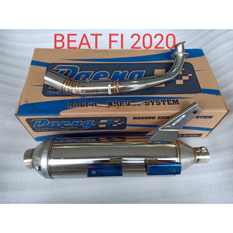 KNALPOT TSUKIGI DAENG FULL STAINLESS NEW MODEL HONDA BEAT 2020