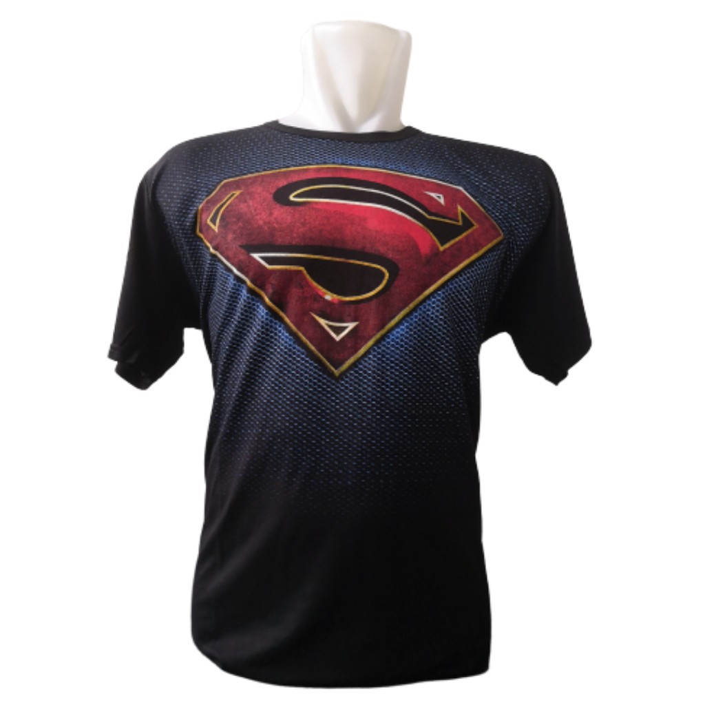 Kaos Superman New Big Sise Baju Superhero Jumbo Atasan Tshirt Rhymes Import Lengan Pendek XXXL