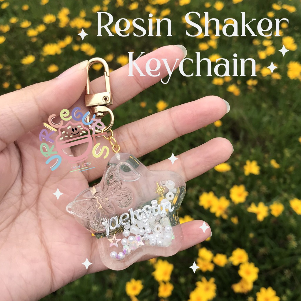 [URRICEGURLS] Resin Shaker Keychain | Kpop Custom