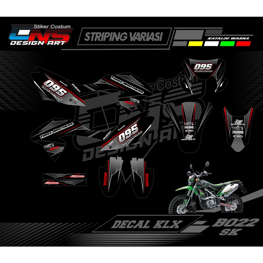 DECAL KLX BF STIKER KLX BF / KLX BF SE / STIKER FULLBODY VARIASI KLX BF