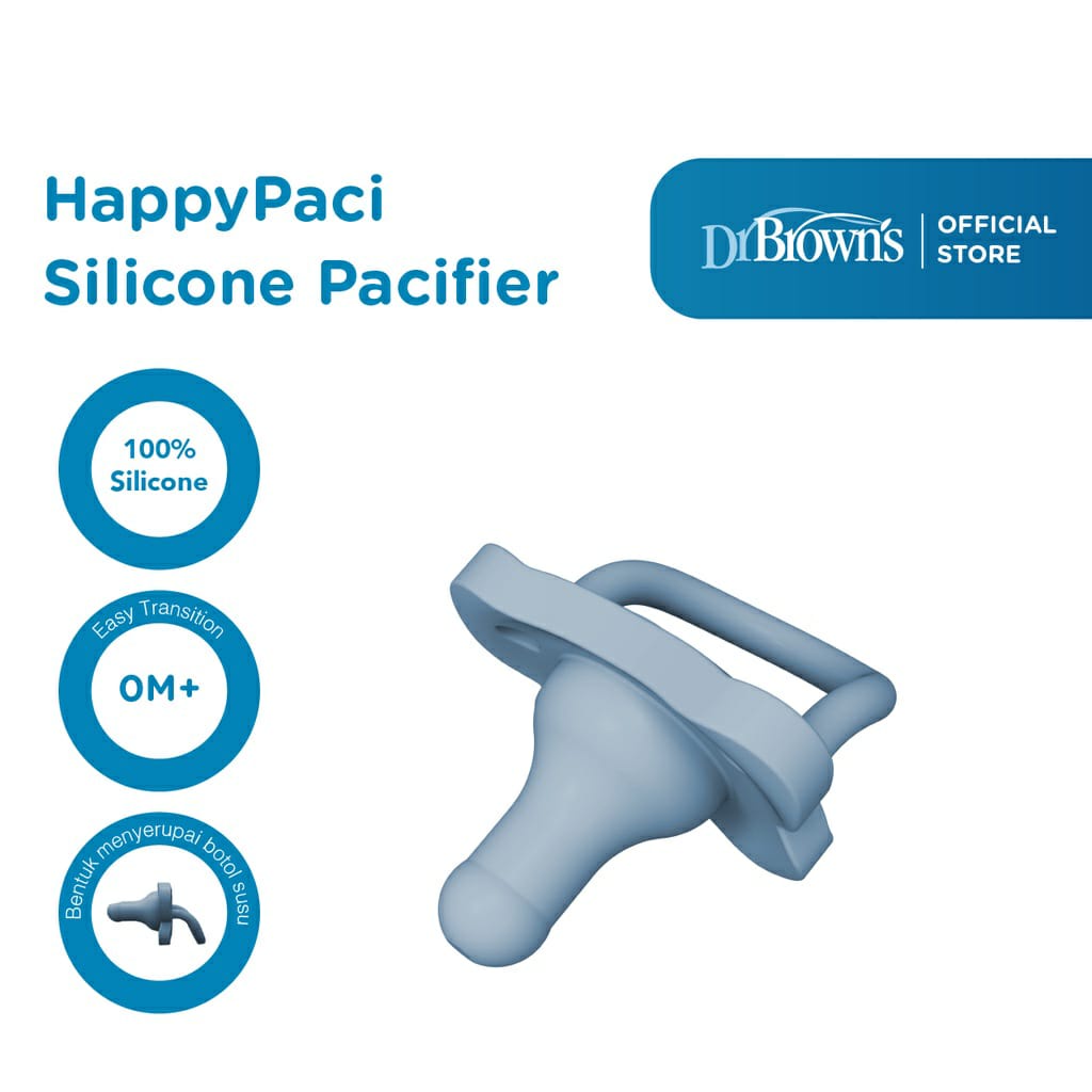 Dr Brown's Happy Paci Silicone Soother 0-6m / Empeng bayi