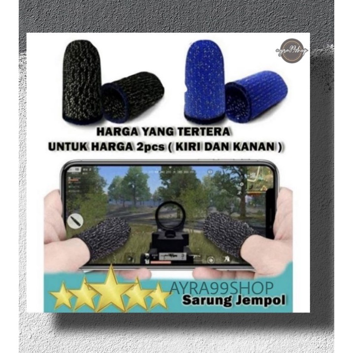 Sarung Jempol Jari Tangan Gaming 1 Set Isi 2 Pcs