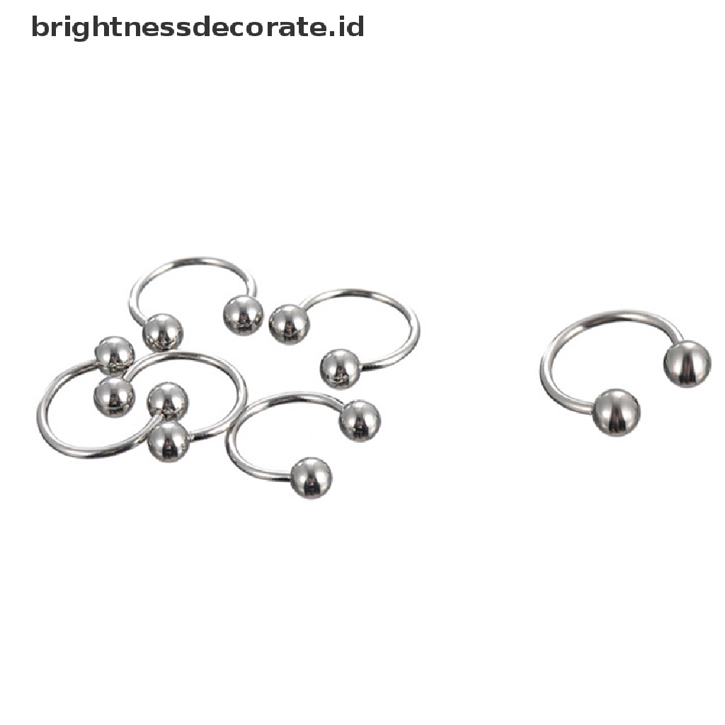 Cincin Tindik Alis Bibir Hidung Tubuh Bahan Stainless Steel