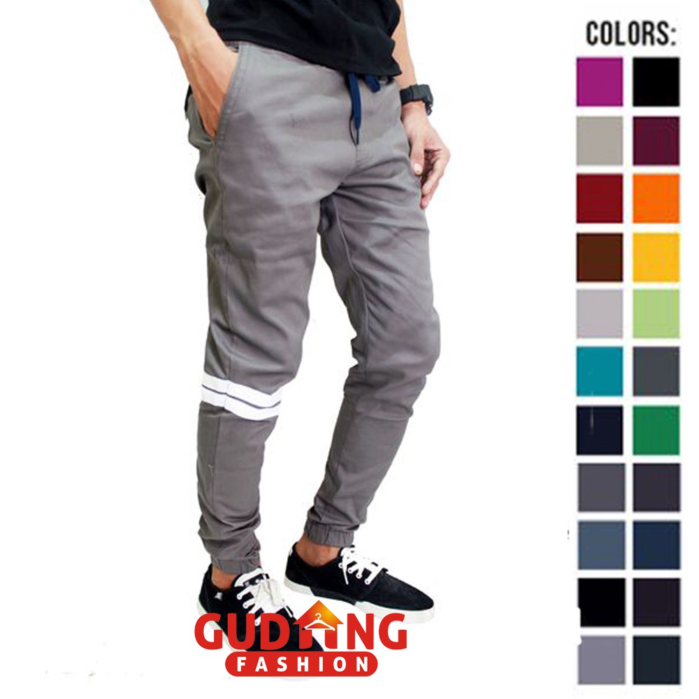 Celana Panjang Jogger Pants Stretch Pria Wanita Unisex - Banyak Pilihan Warna CLN (COMB)