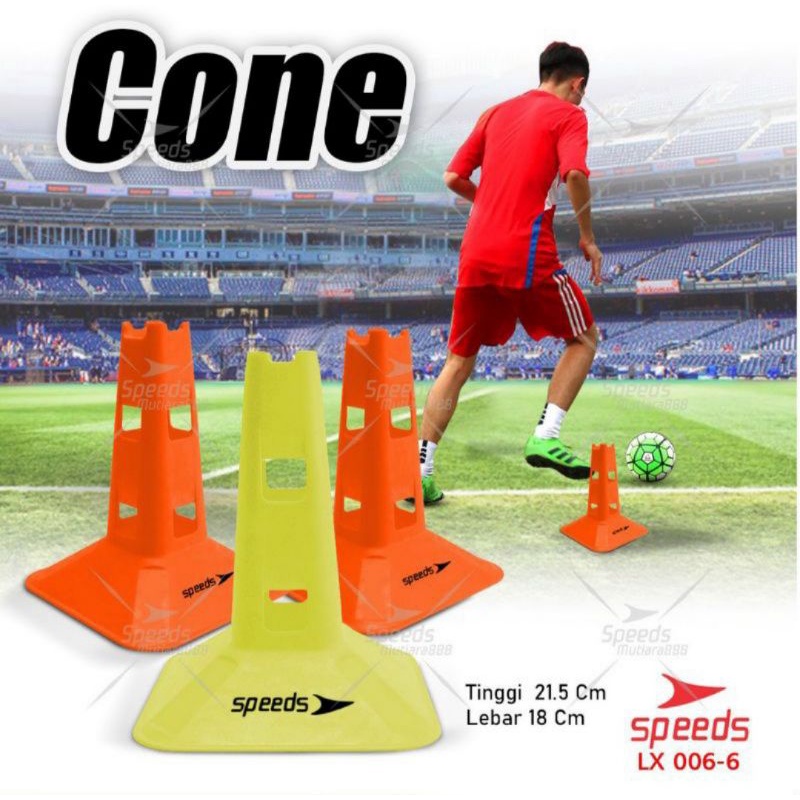 CONE KERUCUT MARKER SPEEDS ORI LX 006-6 kun alat latihan kerucut cones