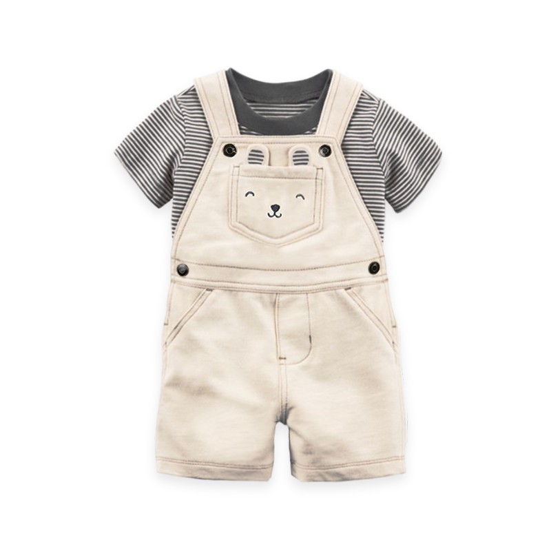 Overall Baju Kodok / Overall Kaos Anak Bayi Perempuan Laki Laki / Overall Kaos Anak Bayi Import-Kode B