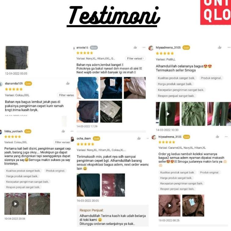 Barang Bagus KULOT UNIQLO RELACO (Tag/label UNIQLO) 