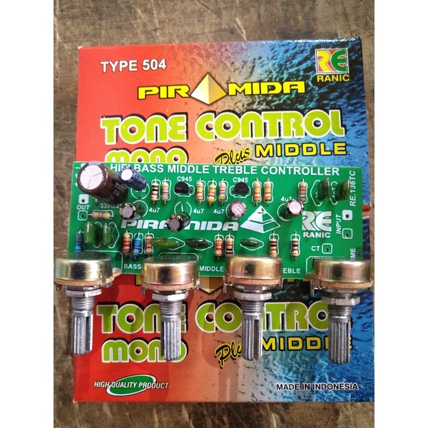 Kit tone control mono middle transistor ( 504 )