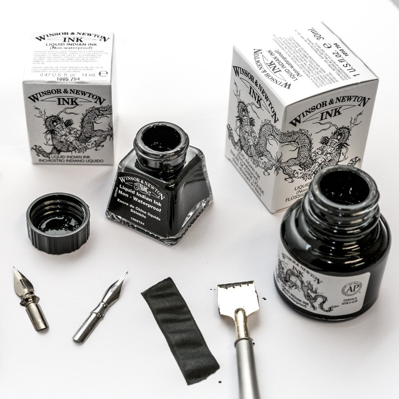 Winsor &amp; Newton Liquid Indian Ink 14ml / 30ml