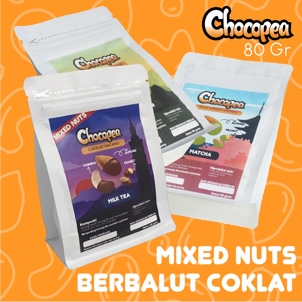 

Chocopea | Kacang panggang berbalut coklat - 80gr