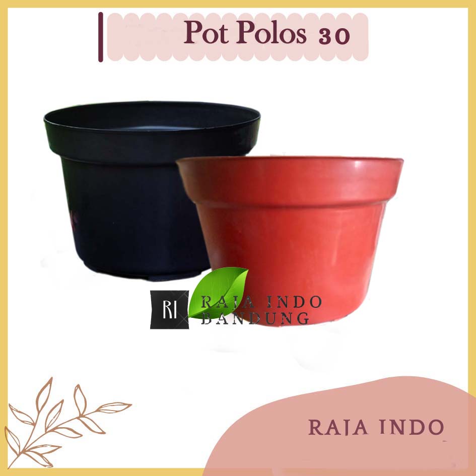 Pot 30 Polos Hitam coklat Pot Tanaman Hias Pot 30  Hitam coklat  Murah Grosir