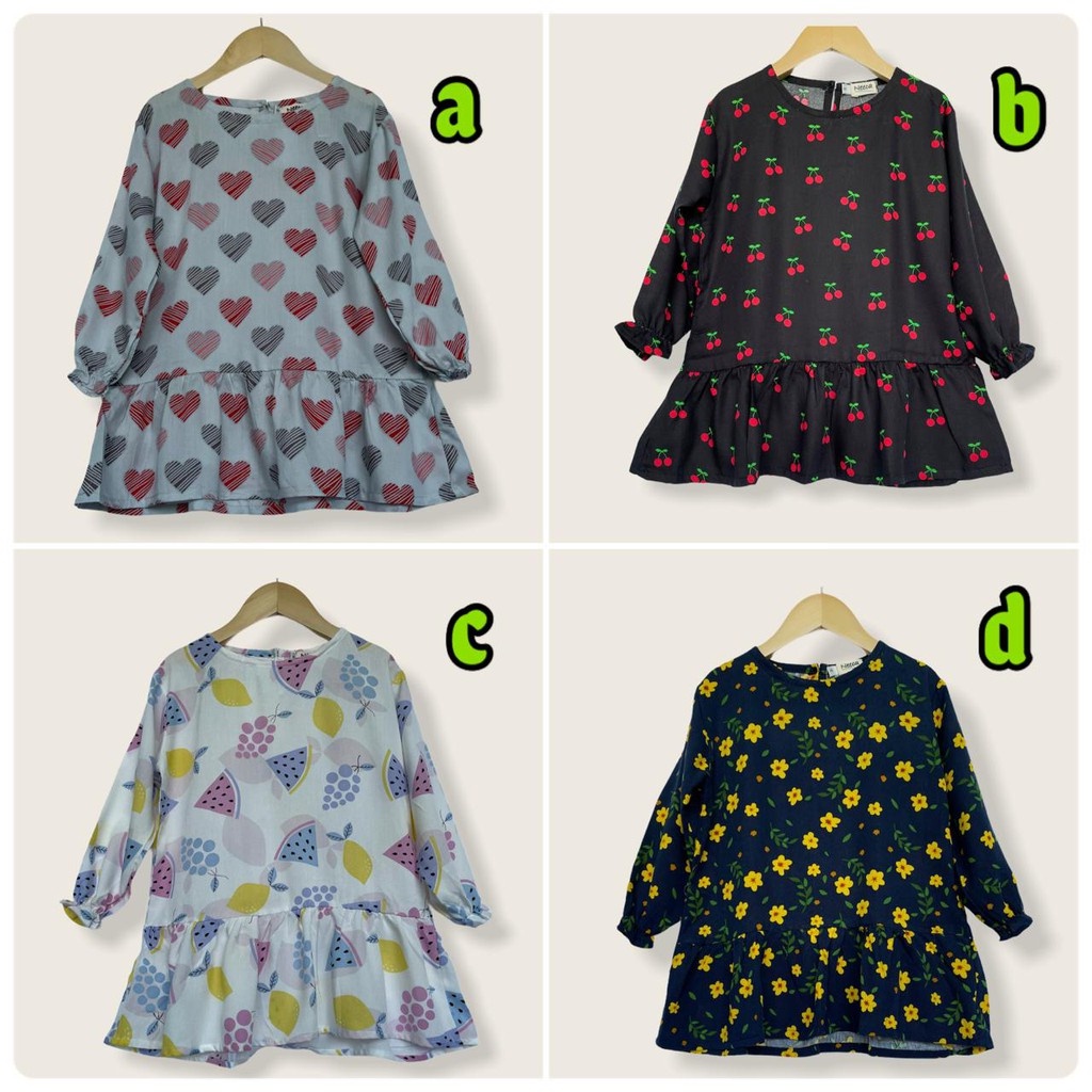 Tunik Anak Lala Tunik Rayon Anak Junior Neeca Kiddos Size 6-10 Tahun